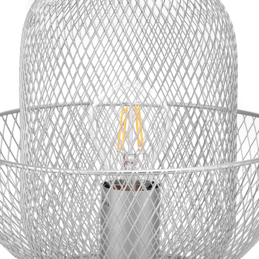 ONLI - Candeeiro de mesa ZAIR 1xE27/22W/230V preto/prateado