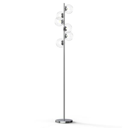 ONLI - Candeeiro de pé KIMBERLY 6xG9/6W/230V cromado brilhante