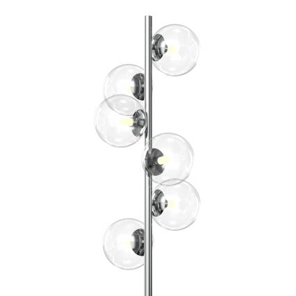 ONLI - Candeeiro de pé KIMBERLY 6xG9/6W/230V cromado brilhante
