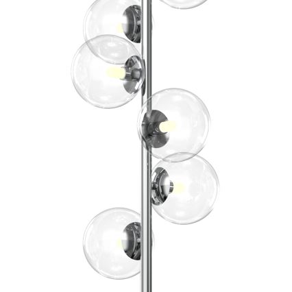 ONLI - Candeeiro de pé KIMBERLY 6xG9/6W/230V cromado brilhante