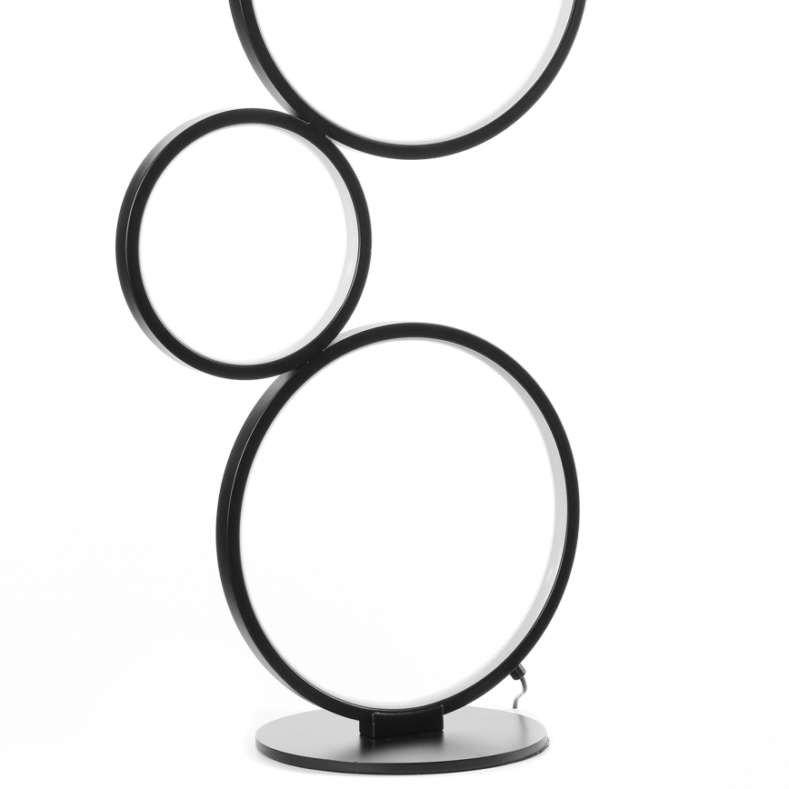 ONLI - Candeeiro de pé LED RINGS LED/58W/230V 4000K preto