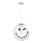 ONLI - Candeeiro infantil suspenso com cabo SMILEY 1xE27/15W/230V branco