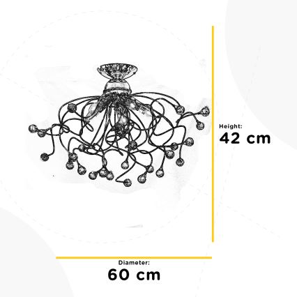 ONLI - Candeeiro integrado TRILLY 5xE14/6W/230V