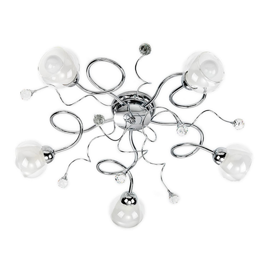 ONLI - Candeeiro integrado WENDY 5xE14/6W/230V cromado brilhante