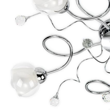 ONLI - Candeeiro integrado WENDY 5xE14/6W/230V cromado brilhante