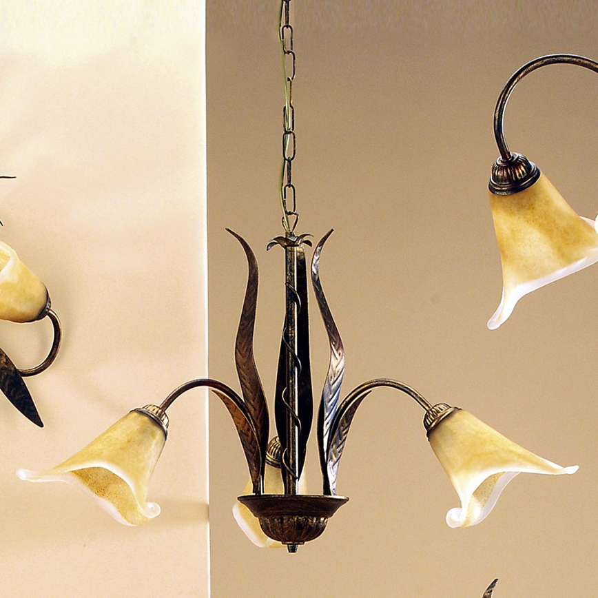 ONLI - Candeeiro suspenso ALGA 3xE14/6W/230V bronze