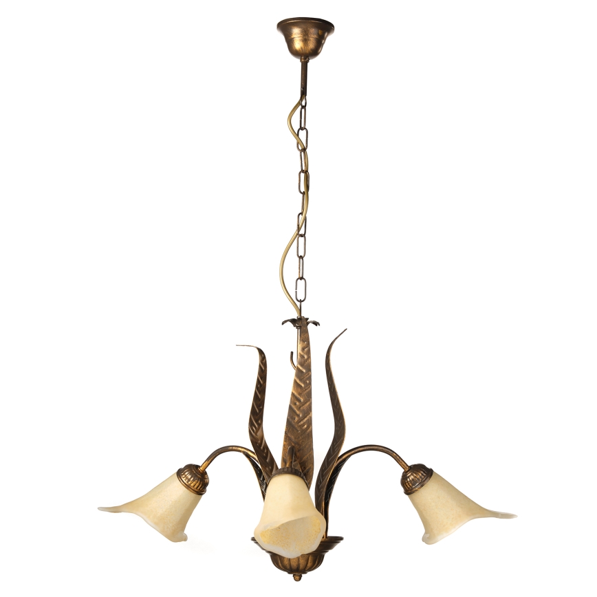 ONLI - Candeeiro suspenso ALGA 3xE14/6W/230V bronze