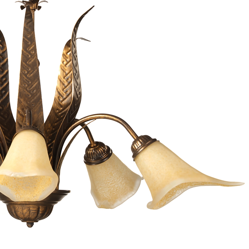 ONLI - Candeeiro suspenso ALGA 5xE14/6W/230V bronze