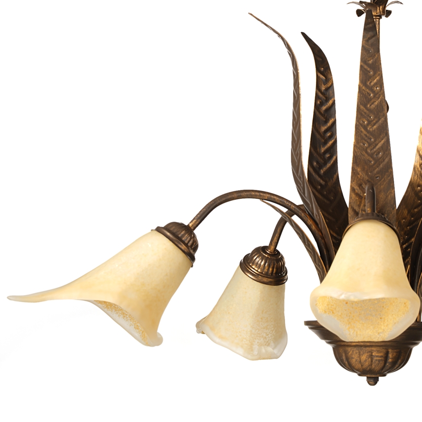 ONLI - Candeeiro suspenso ALGA 5xE14/6W/230V bronze