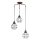 ONLI - Candeeiro suspenso ARANHA 3xE27/15W/230V preto/castanho