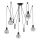 ONLI - Candeeiro suspenso ARANHA 5xE27/15W/230V aranha preto