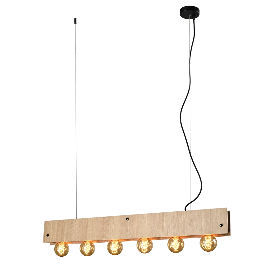 ONLI - Candeeiro suspenso ARGO 6xE27/22W/230V bege