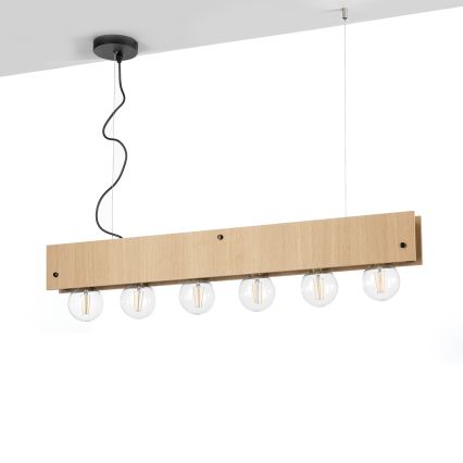 ONLI - Candeeiro suspenso ARGO 6xE27/22W/230V bege