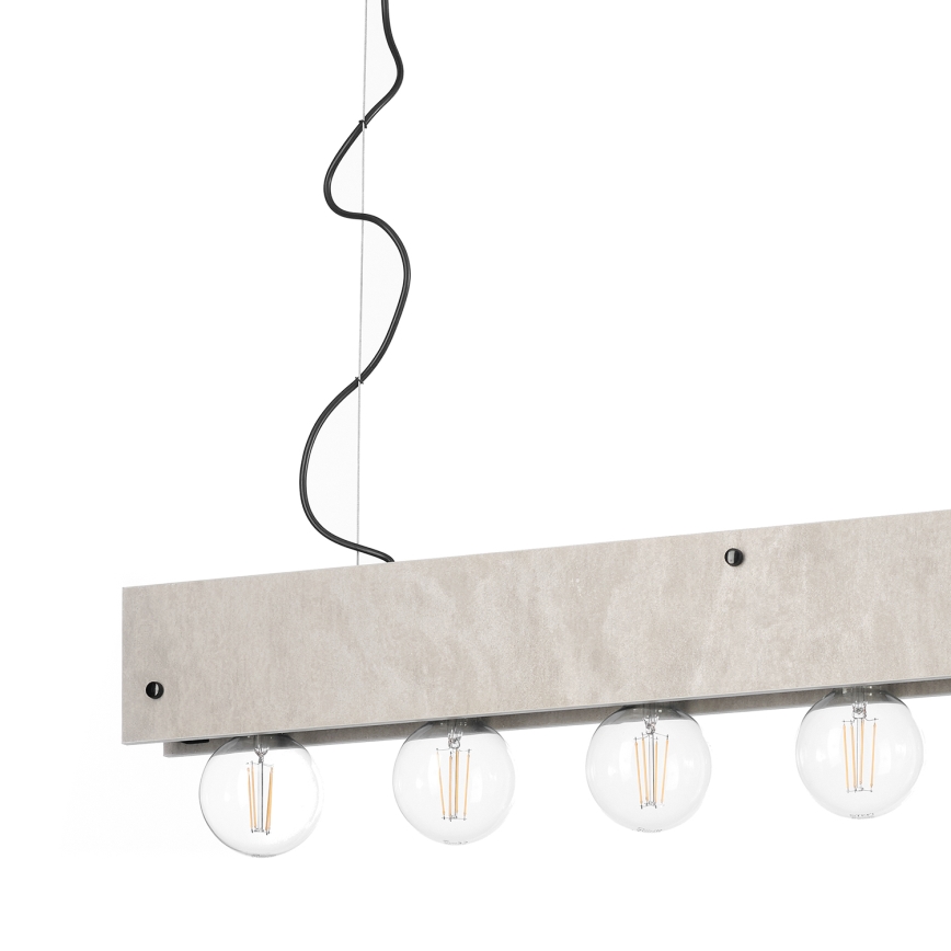 ONLI - Candeeiro suspenso ARGO 6xE27/22W/230V cinzento