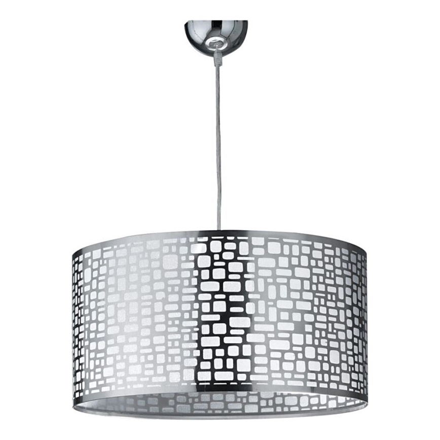 ONLI - Candeeiro suspenso BRUCE 1xE27/15W/230V diâmetro 45 cm cromado mate