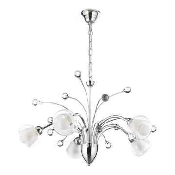 ONLI - Candeeiro suspenso DIAMANTE 5xE14/6W/230V