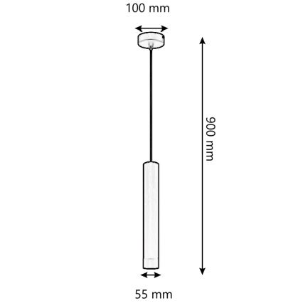 ONLI - Candeeiro suspenso DORA 1xE27/15W/230V preto