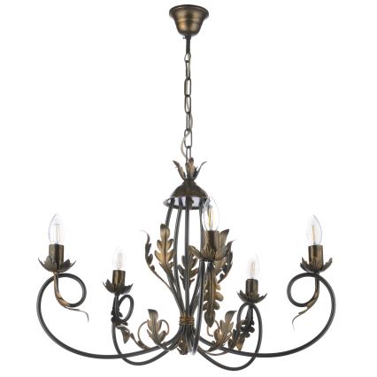 ONLI - Candeeiro suspenso GRETEL 5xE14/6W/230V