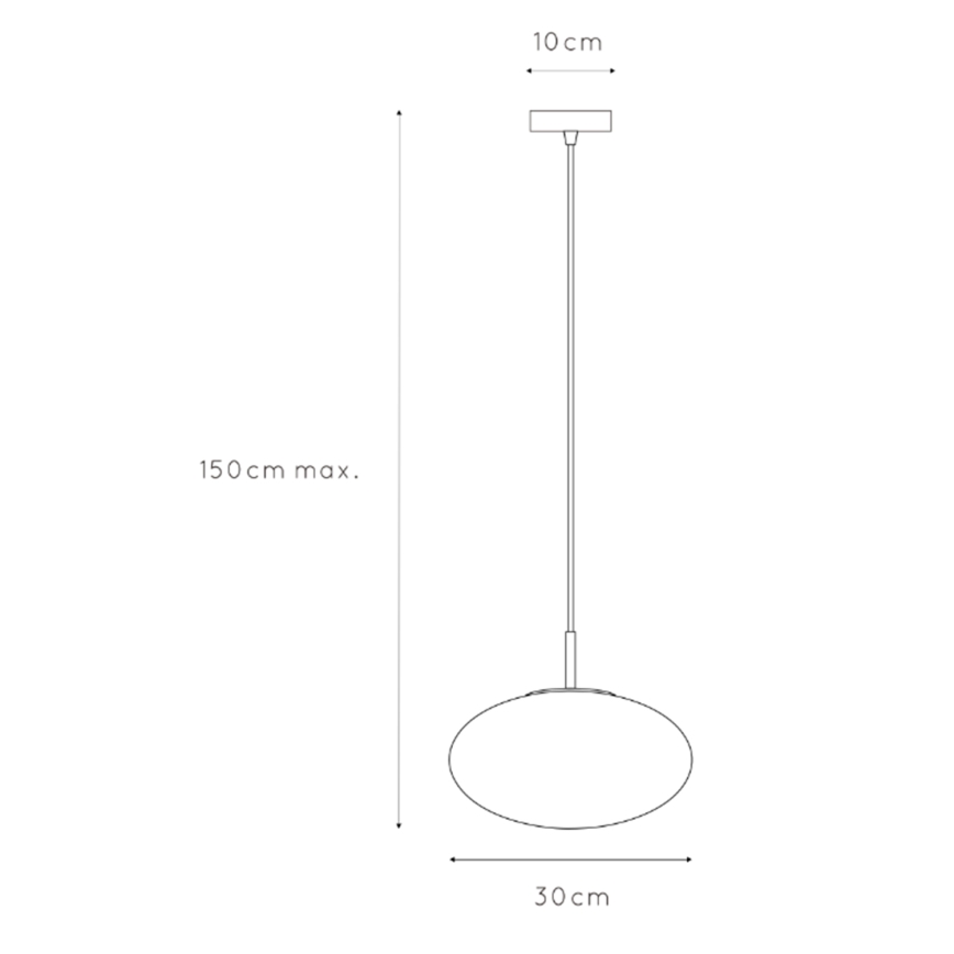 ONLI - Candeeiro suspenso JANET 1xE27/6W/230V diâmetro 30 cm