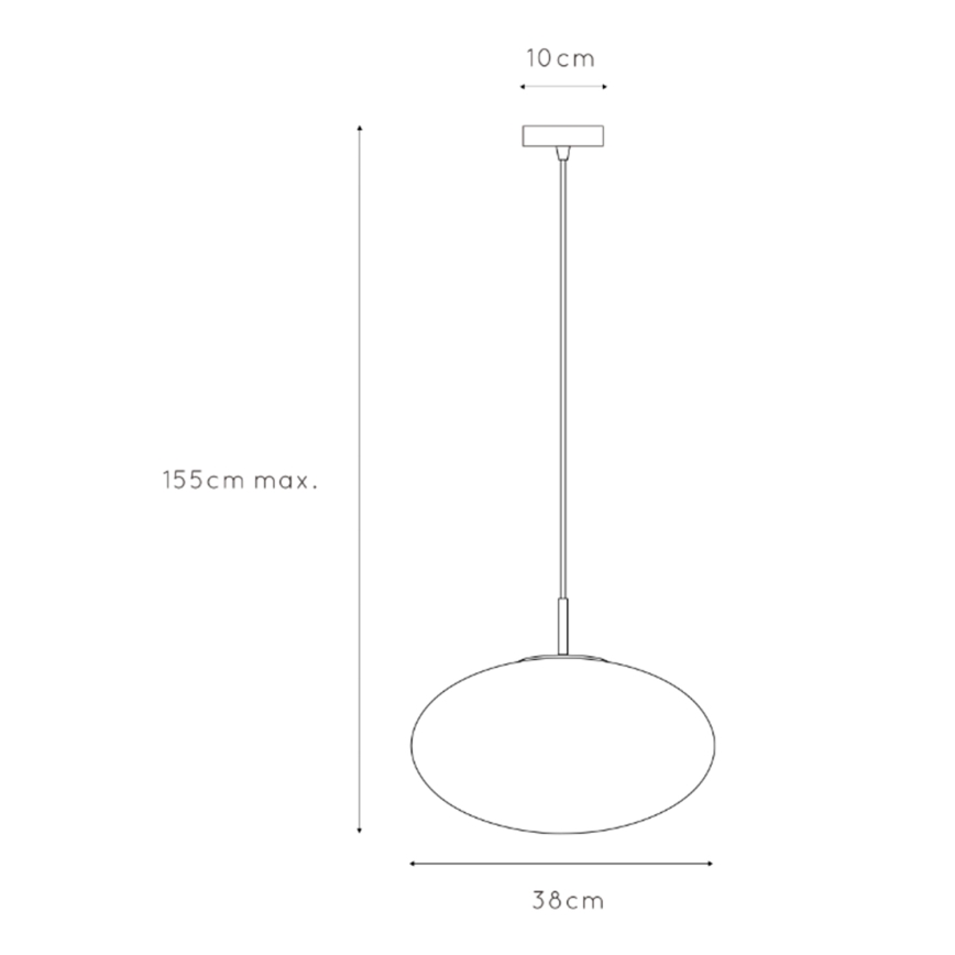 ONLI - Candeeiro suspenso JANET 1xE27/6W/230V diâmetro 38 cm