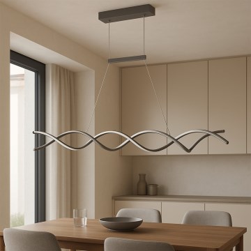 ONLI - Candeeiro suspenso LED DNA LED/24W/230V 4000K prateado