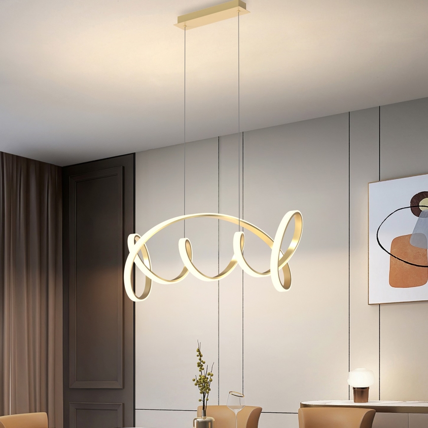 ONLI - Candeeiro suspenso LED KIRA LED/60W/230V 4000K dourado