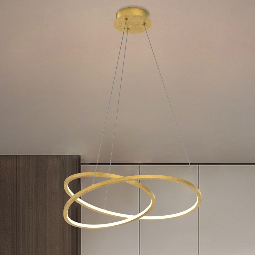 ONLI - Candeeiro suspenso LED LIBERTY LED/30W/230V 4000K dourado