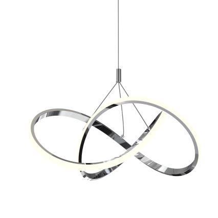 ONLI - Candeeiro suspenso LED LOOP LED/40W/230V 4000K cromado brilhante