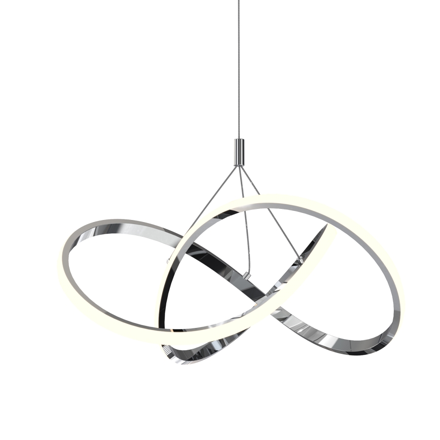 ONLI - Candeeiro suspenso LED LOOP LED/40W/230V 4000K cromado brilhante