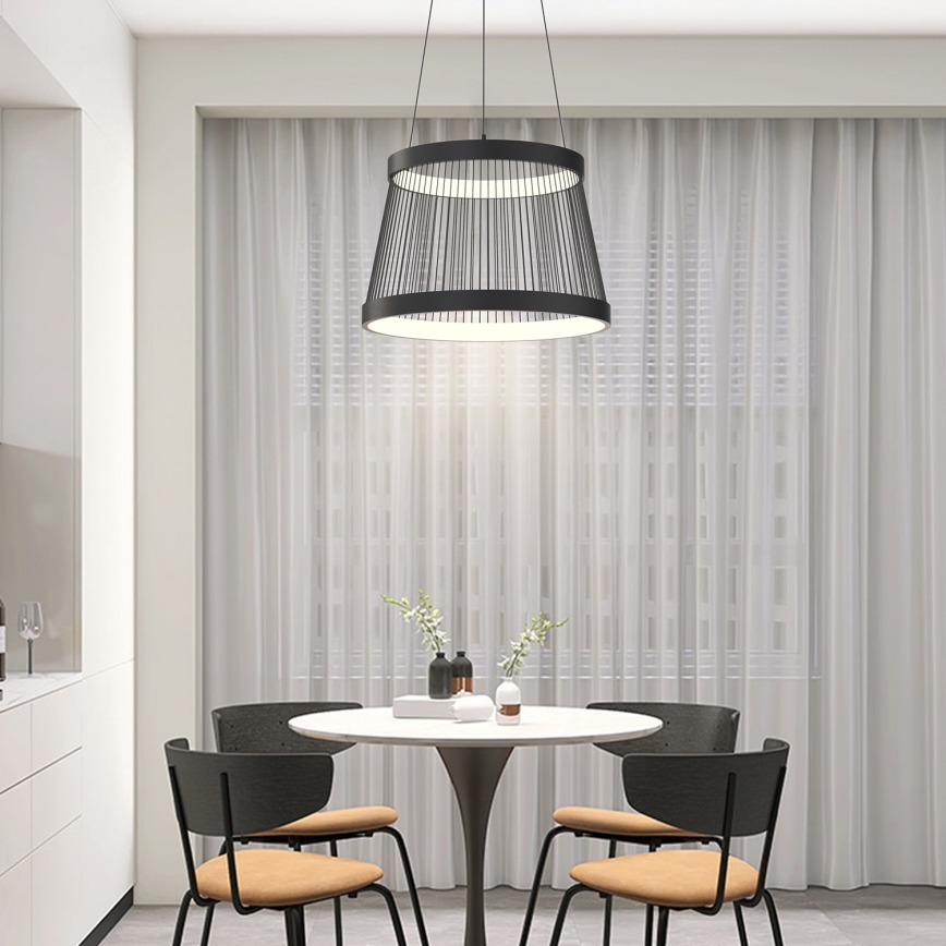 ONLI - Candeeiro suspenso LED MATE LED/40W/230V 4000K preto