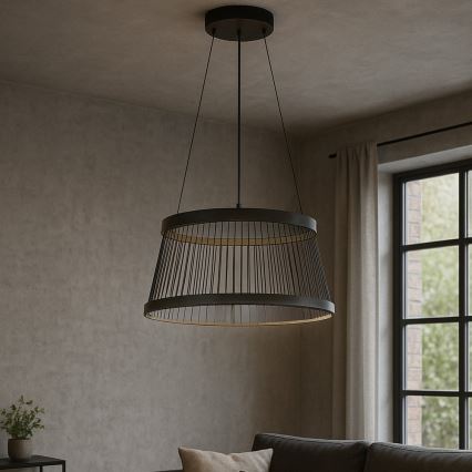 ONLI - Candeeiro suspenso LED MATE LED/40W/230V 4000K preto