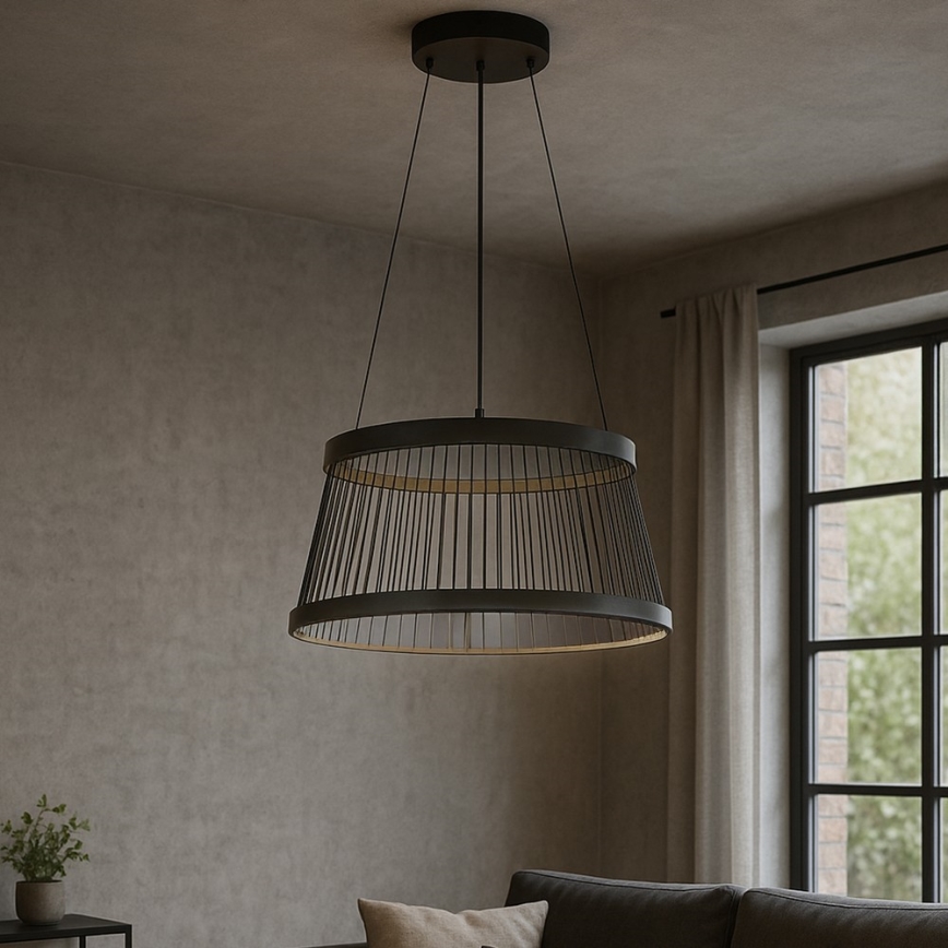 ONLI - Candeeiro suspenso LED MATE LED/40W/230V 4000K preto