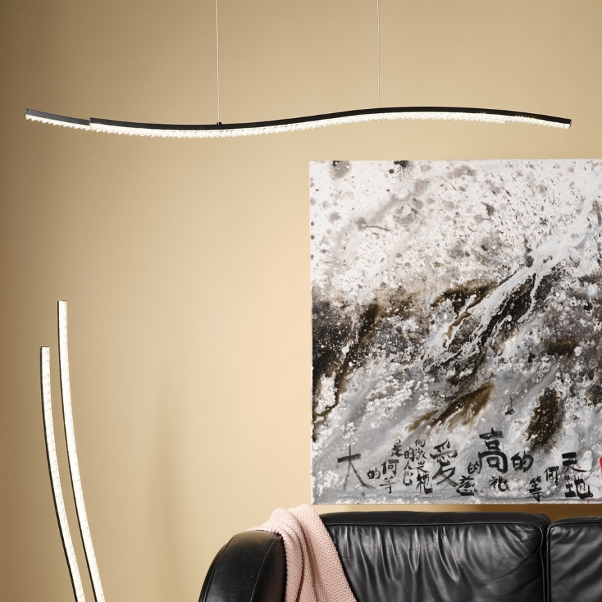 ONLI - Candeeiro suspenso LED ONDA LED/30W/230V 4000K preto