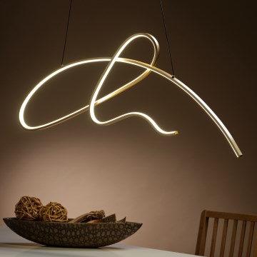 ONLI - Candeeiro suspenso LED SIGN LED/42W/230V 4000K dourado