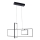 ONLI - Candeeiro suspenso LED SQUID LED/60W/230V 4000K preto