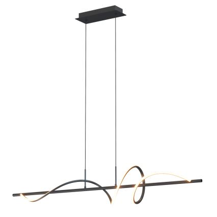 ONLI - Candeeiro suspenso LED TWIST LED/30W/230V 4000K preto