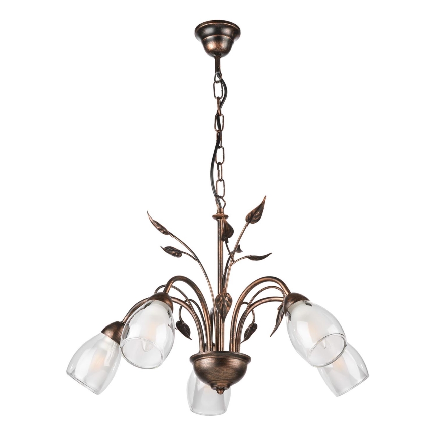 ONLI - Candeeiro suspenso LILIANA 5xE14/6W/230V