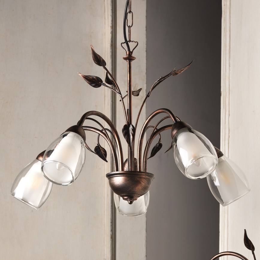 ONLI - Candeeiro suspenso LILIANA 5xE14/6W/230V