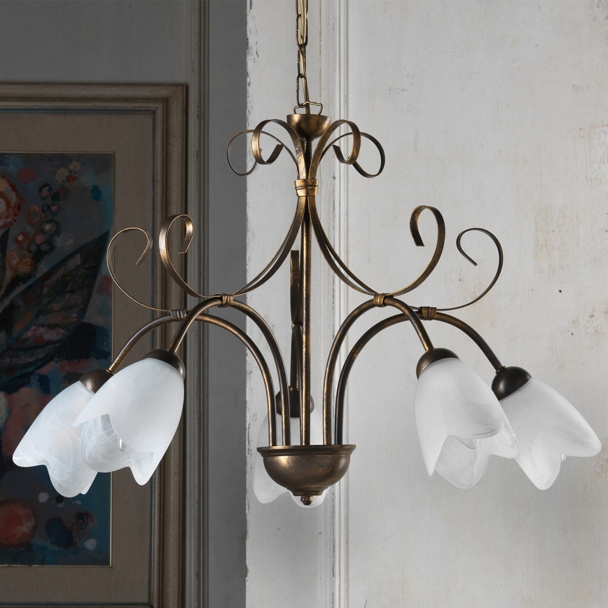 ONLI - Candeeiro suspenso ODINO 5xE14/6W/230V