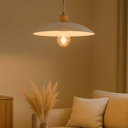 ONLI - Candeeiro suspenso OHANA 1xE27/22W/230V carvalho