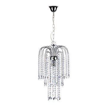 ONLI - Candeeiro suspenso PIOGGIA 1xE27/22W/230V cromado brilhante