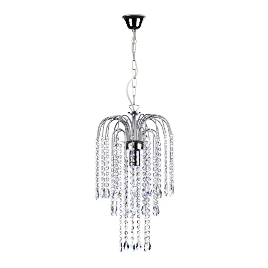 ONLI - Candeeiro suspenso PIOGGIA 1xE27/22W/230V cromado brilhante