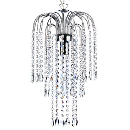 ONLI - Candeeiro suspenso PIOGGIA 1xE27/22W/230V cromado brilhante