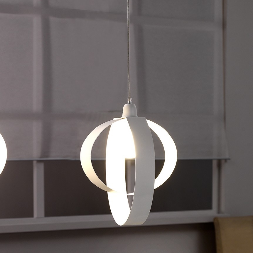 ONLI - Candeeiro suspenso SERENA 1xE27/22W/230V branco