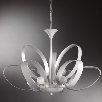 ONLI - Candeeiro suspenso SERENA 9xE14/6W/230V branco