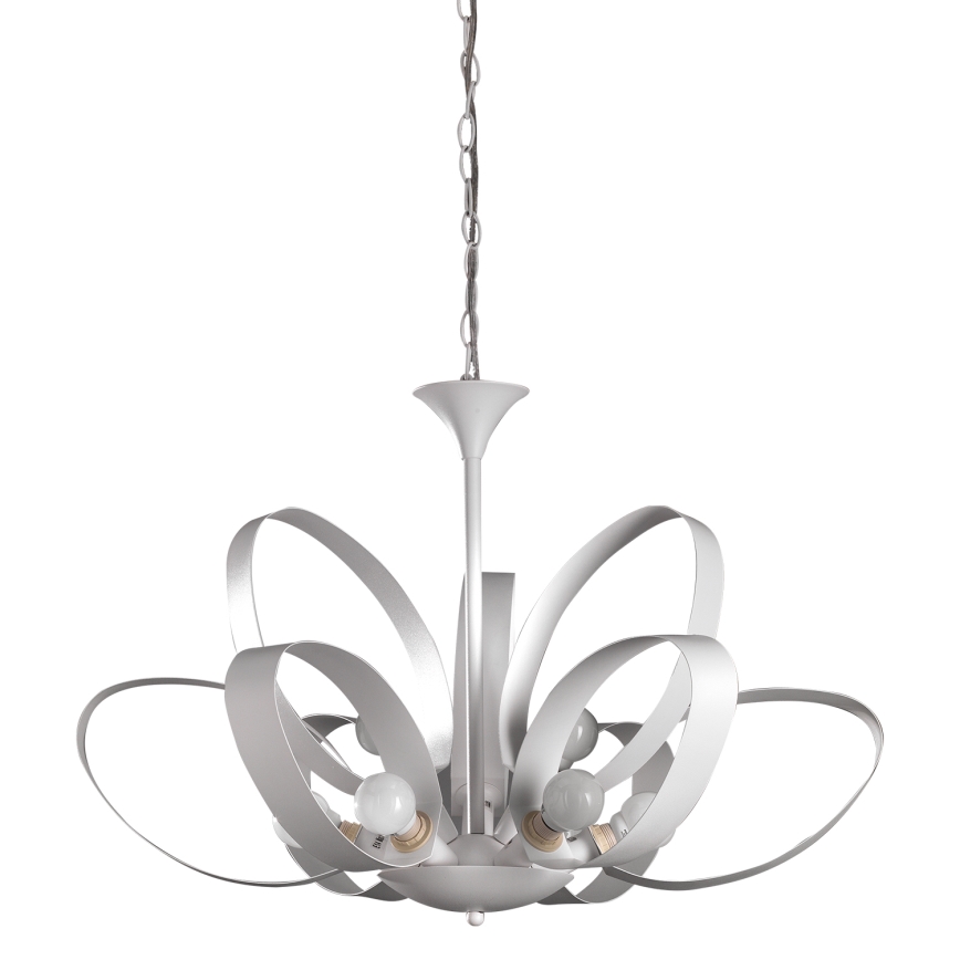 ONLI - Candeeiro suspenso SERENA 9xE14/6W/230V branco