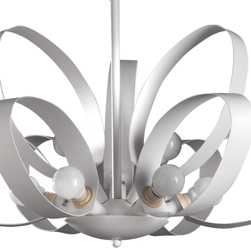 ONLI - Candeeiro suspenso SERENA 9xE14/6W/230V branco