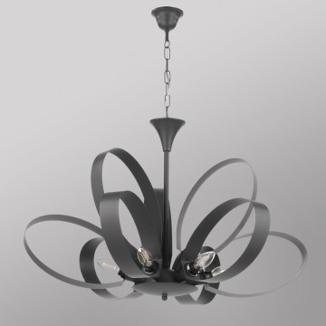 ONLI - Candeeiro suspenso SERENA 9xE14/6W/230V preto