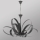 ONLI - Candeeiro suspenso SERENA 9xE14/6W/230V preto
