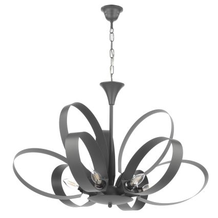 ONLI - Candeeiro suspenso SERENA 9xE14/6W/230V preto